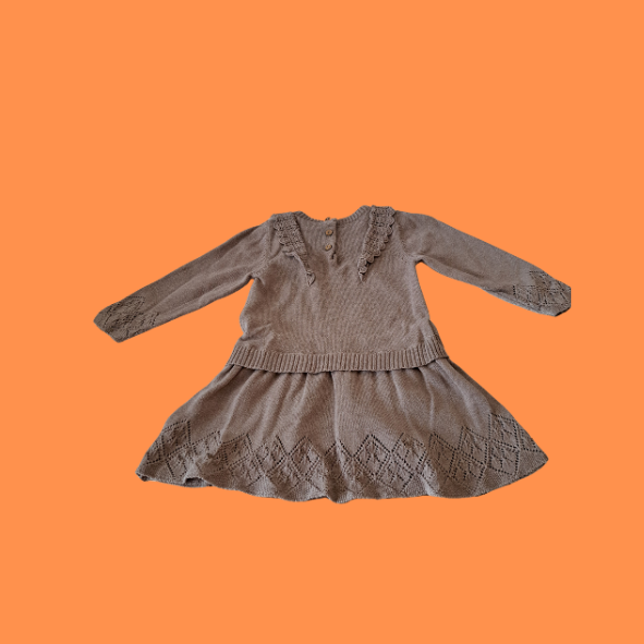 Topomini Kleid braun Größe 74