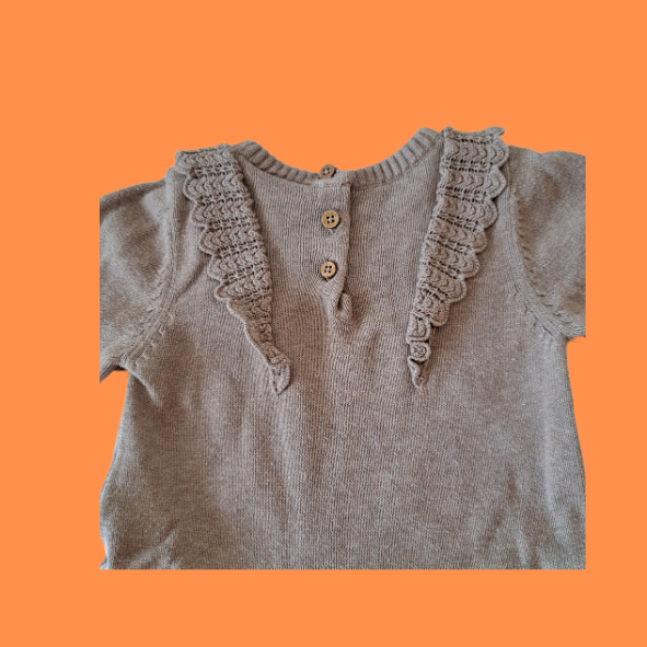 Topomini Kleid braun Größe 74