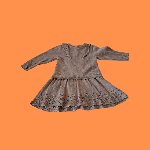 Topomini Kleid braun Größe 74
