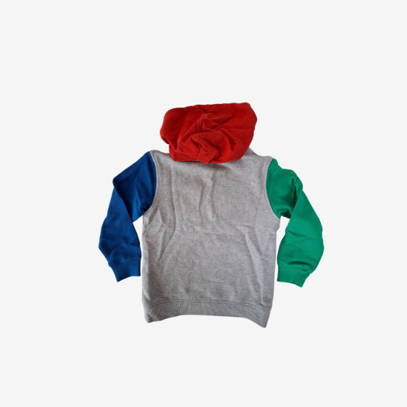 United Colors of Benetton, Sweatshirt mit Kapuze bunt, Größe 116