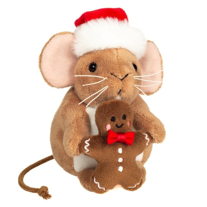 Teddy Hermann Weihnachtsmaus mit Lebkuchenmann