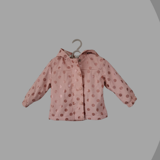 gefütterte Jacke rosa, Größe 80