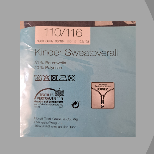 alive Kinder-Sweatoverall