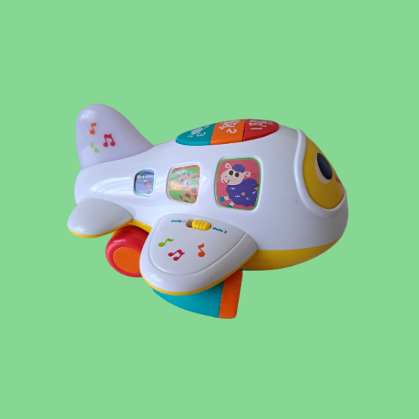 Huile Toys Bump N Go Flugzeug Lernen Jet Lights Sounds Musical (gebraucht)