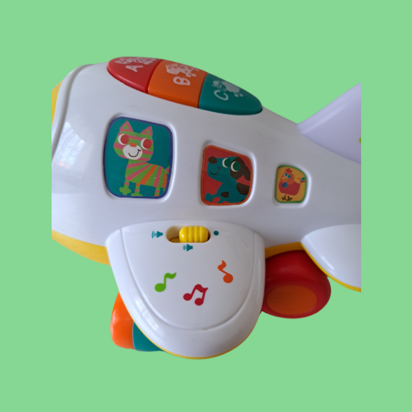 Huile Toys Bump N Go Flugzeug Lernen Jet Lights Sounds Musical (gebraucht)