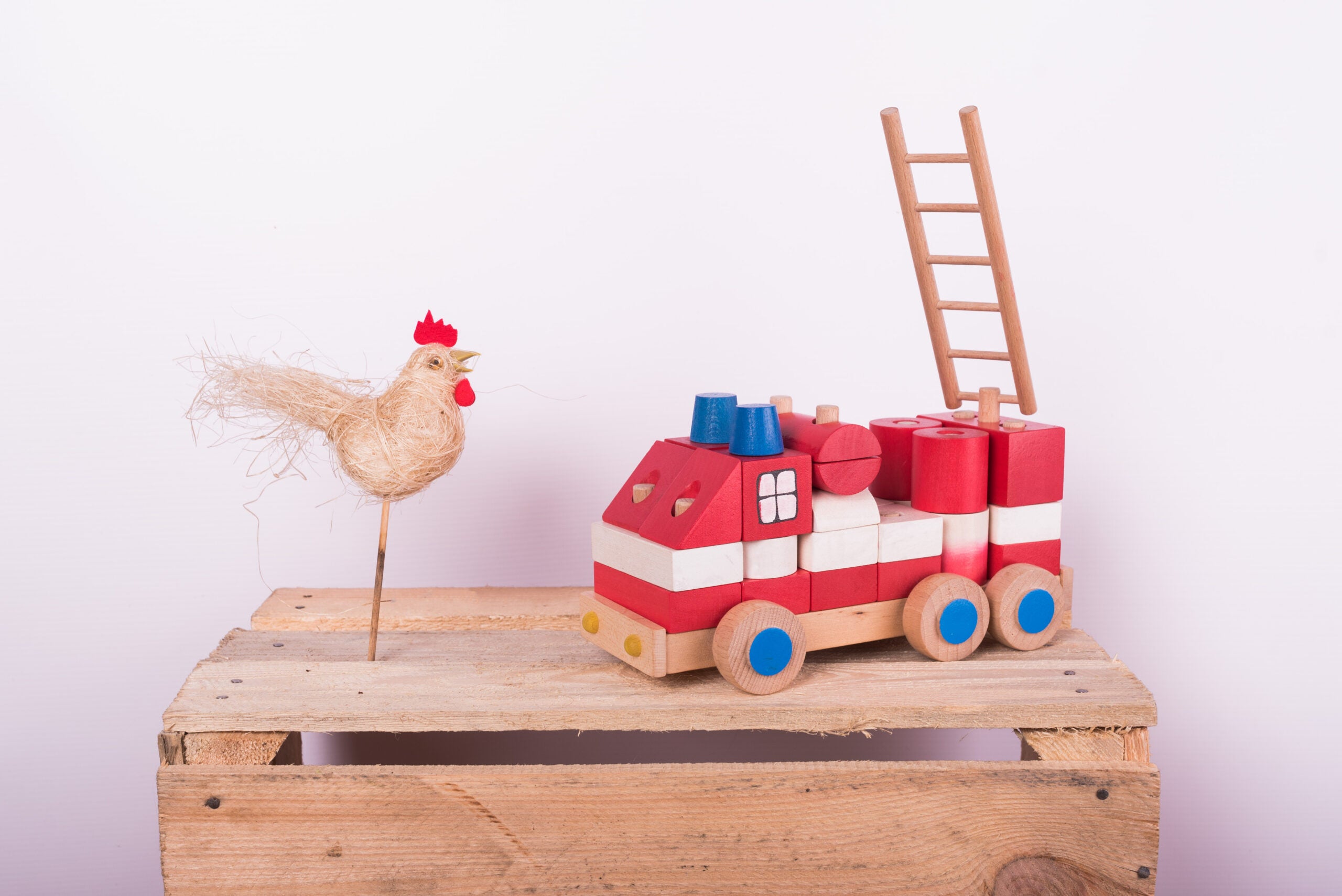 Tarnawa Toys Holz Feuerwehrauto
