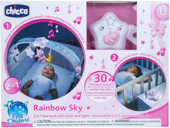 Chicco 2 in 1 Spielbogen pink mit Licht und Melodie