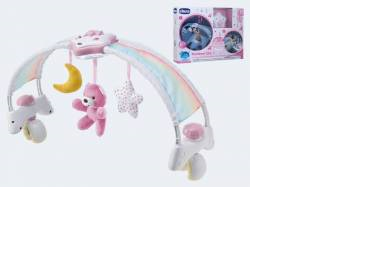 Chicco 2 in 1 Spielbogen pink mit Licht und Melodie