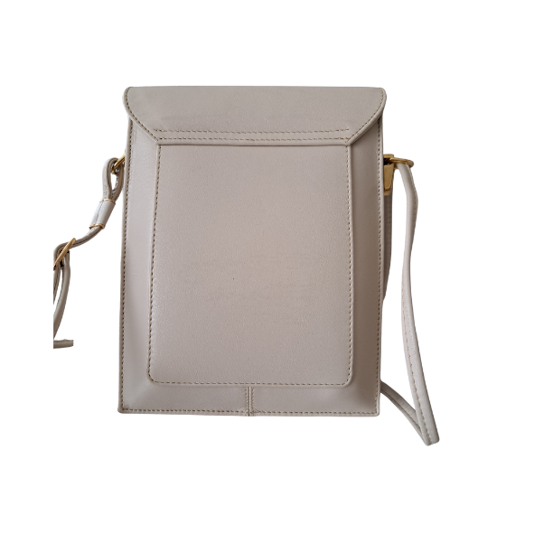 Schultertasche klein beige