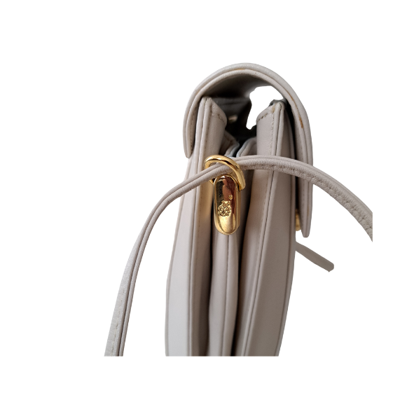 Schultertasche klein beige
